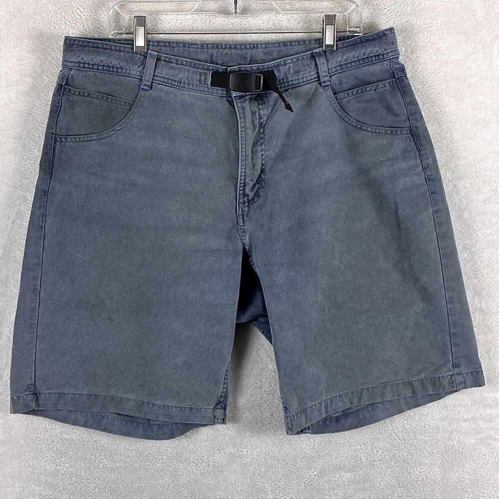 VTG Gramicci Shorts Men L (34-36) Slate Gray Belted Outdoors Climbing Hiking USA
